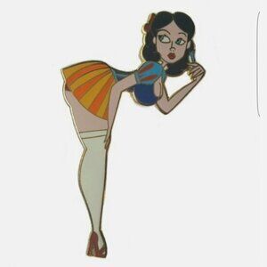Snow White Sexy Pin-Up JUMBO LE100 Fantasy Disney Lapel PIN